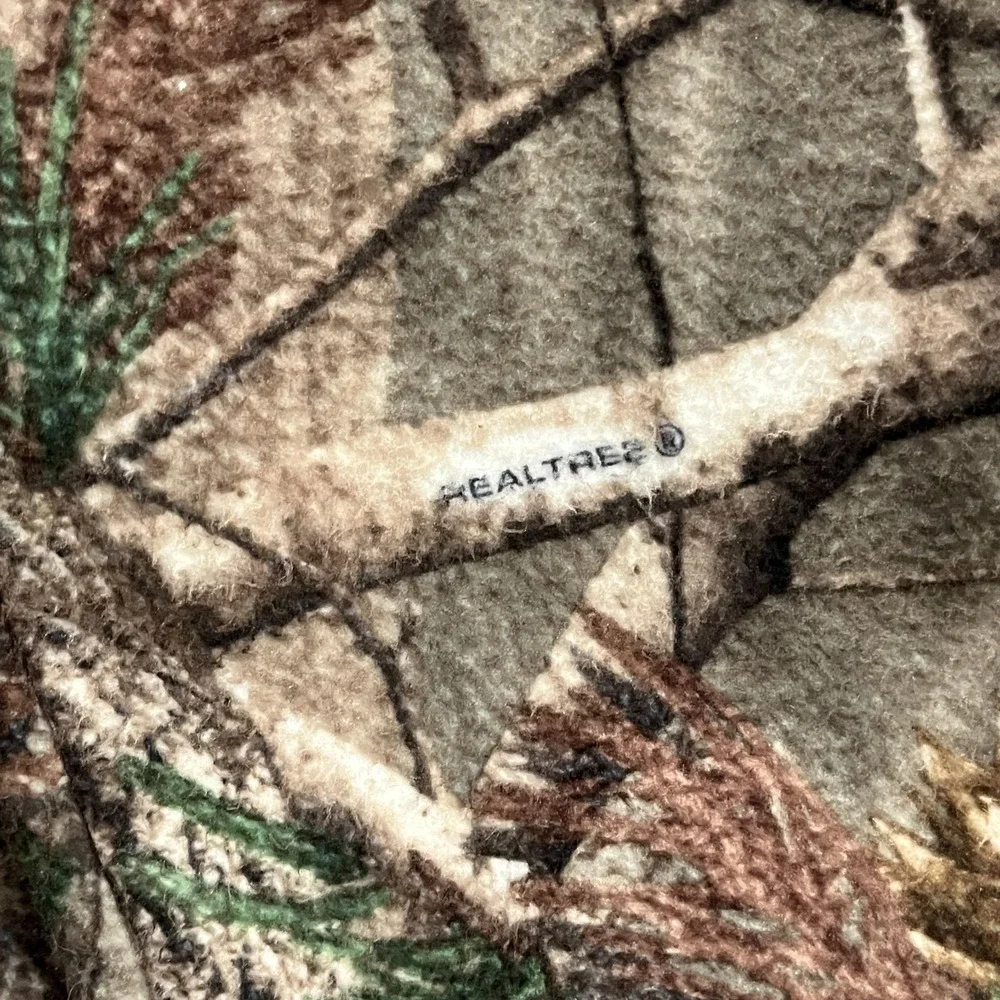 Bushnell Camo Jacket Men Medium Realtree AP Heavy Fleece Lined Pull Over Hunting
